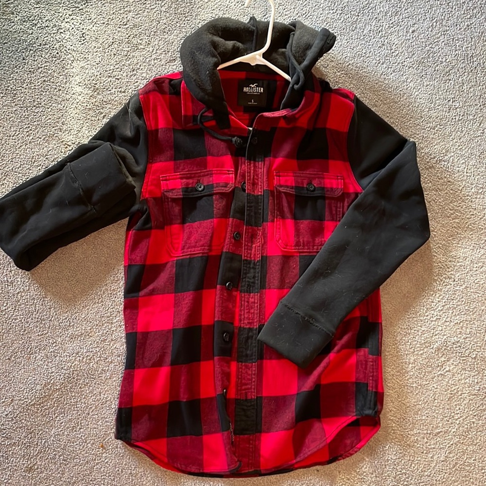 Hollister Plaid Hoodie